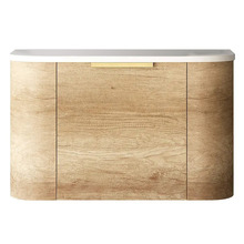 Bondi Wall Hung Single Vanity with Pure White Countertop